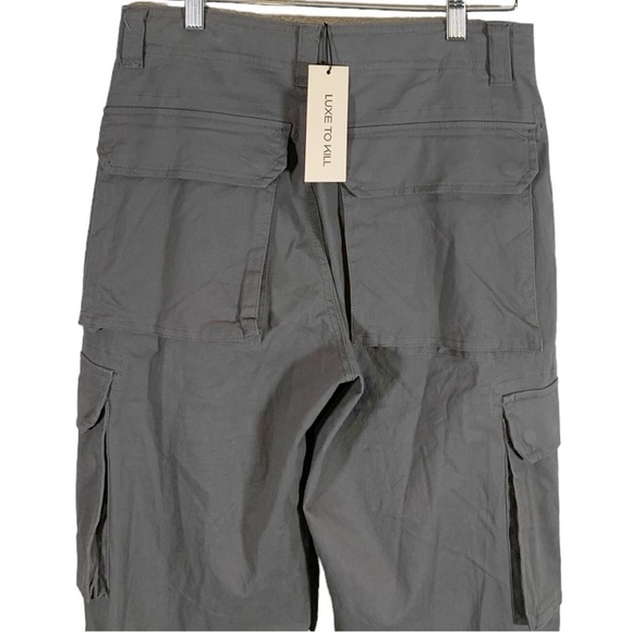 Lux To Kill High Waist Cargo Straight Leg Pants Size 4 - Picture 8 of 12